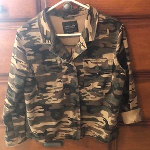 SANCTUARY .denim camo jacket size L